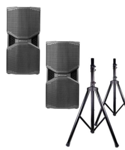 LOCATION PACK SONO DJ 100 PERSONNES ( 2 DB TECHNOLOGIES REEVO 210 + 2 PIEDS ENCEINTE )